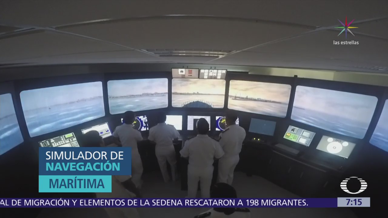 Semar entrena a marinos con simuladores de navegación y vuelo