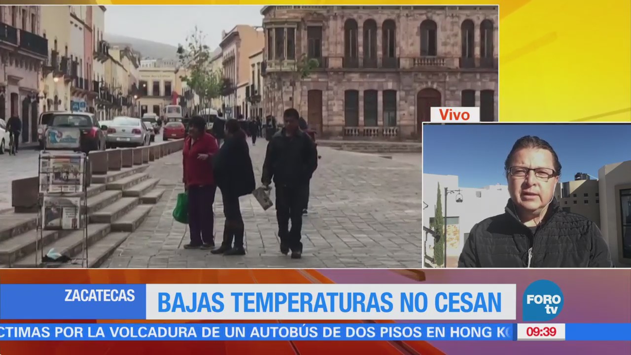 Siguen las bajas temperaturas en Zacatecas
