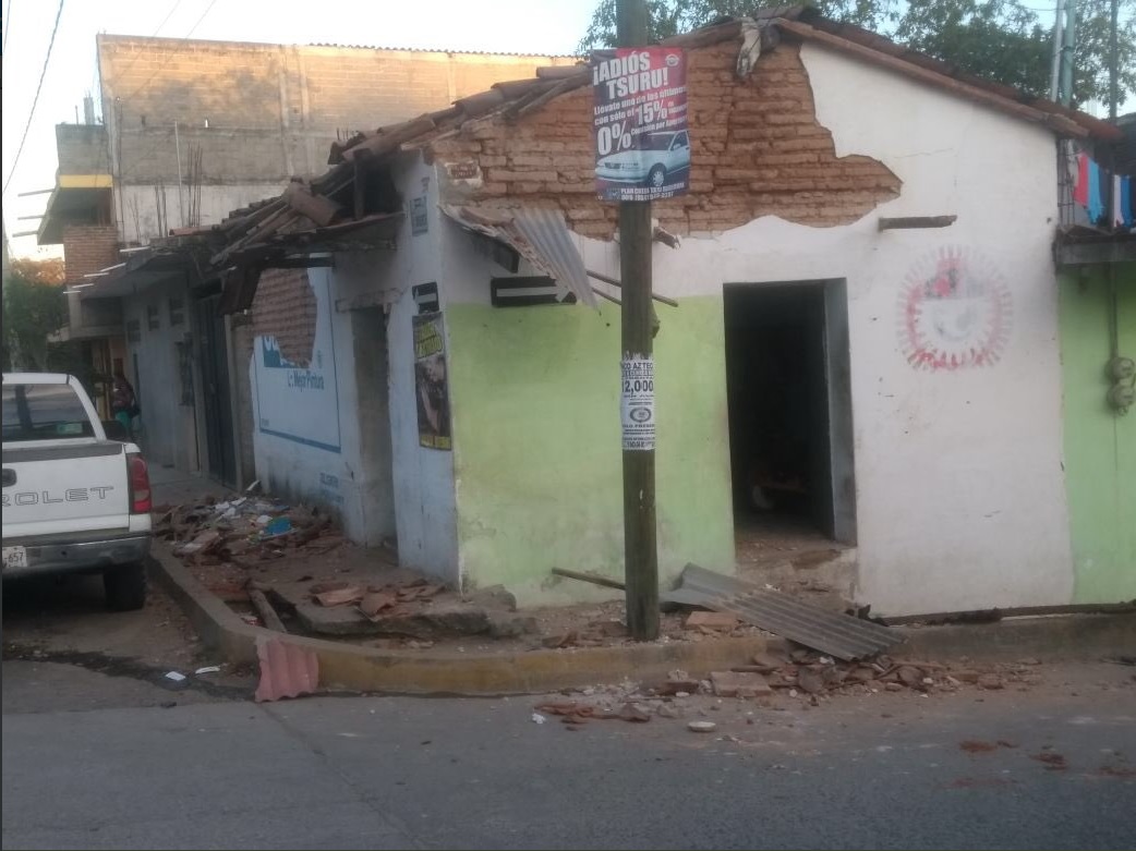 miles de viviendas en pinotepa nacional son dañadas por sismo