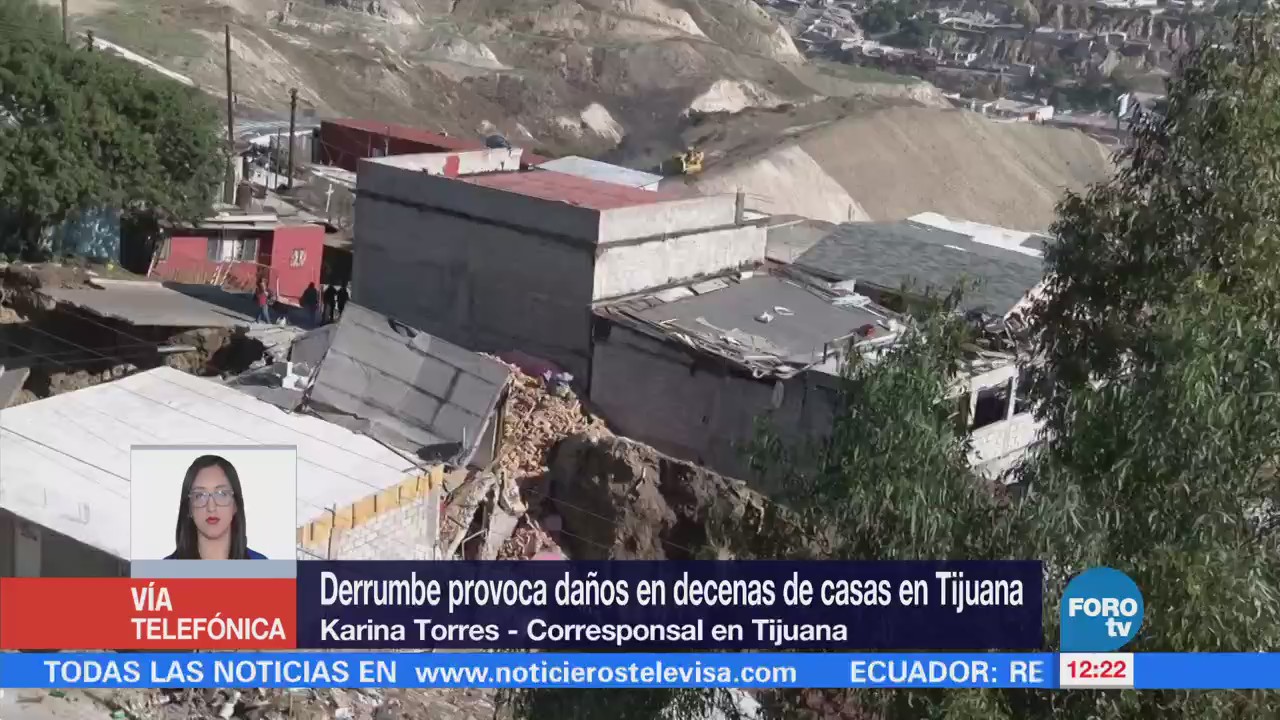 Suman 82 viviendas afectadas por grieta en Tijuana, Baja California