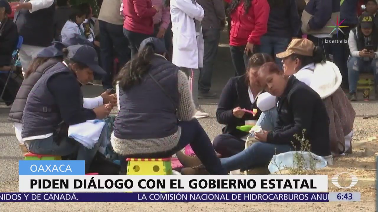 Trabajadores del sector salud de Oaxaca mantienen protestas