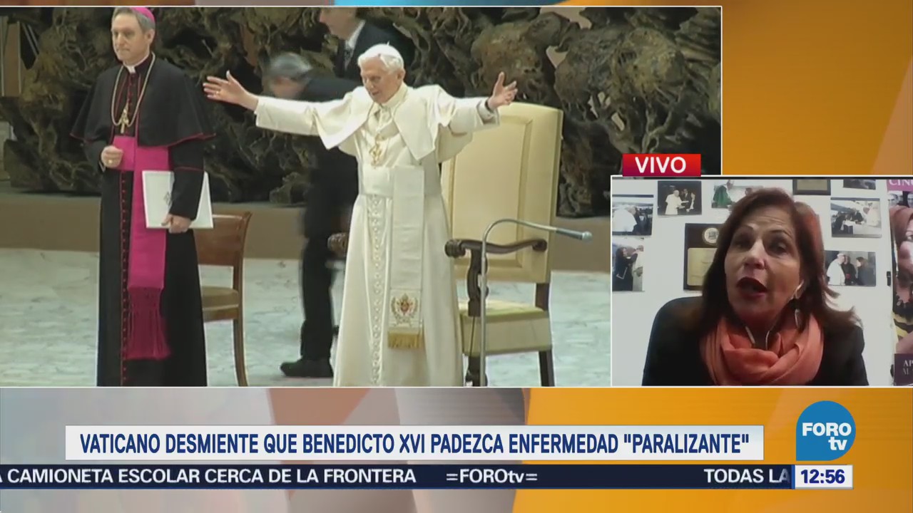 Vaticano desmiente que Benedicto XVI padezca enfermedad paralizante