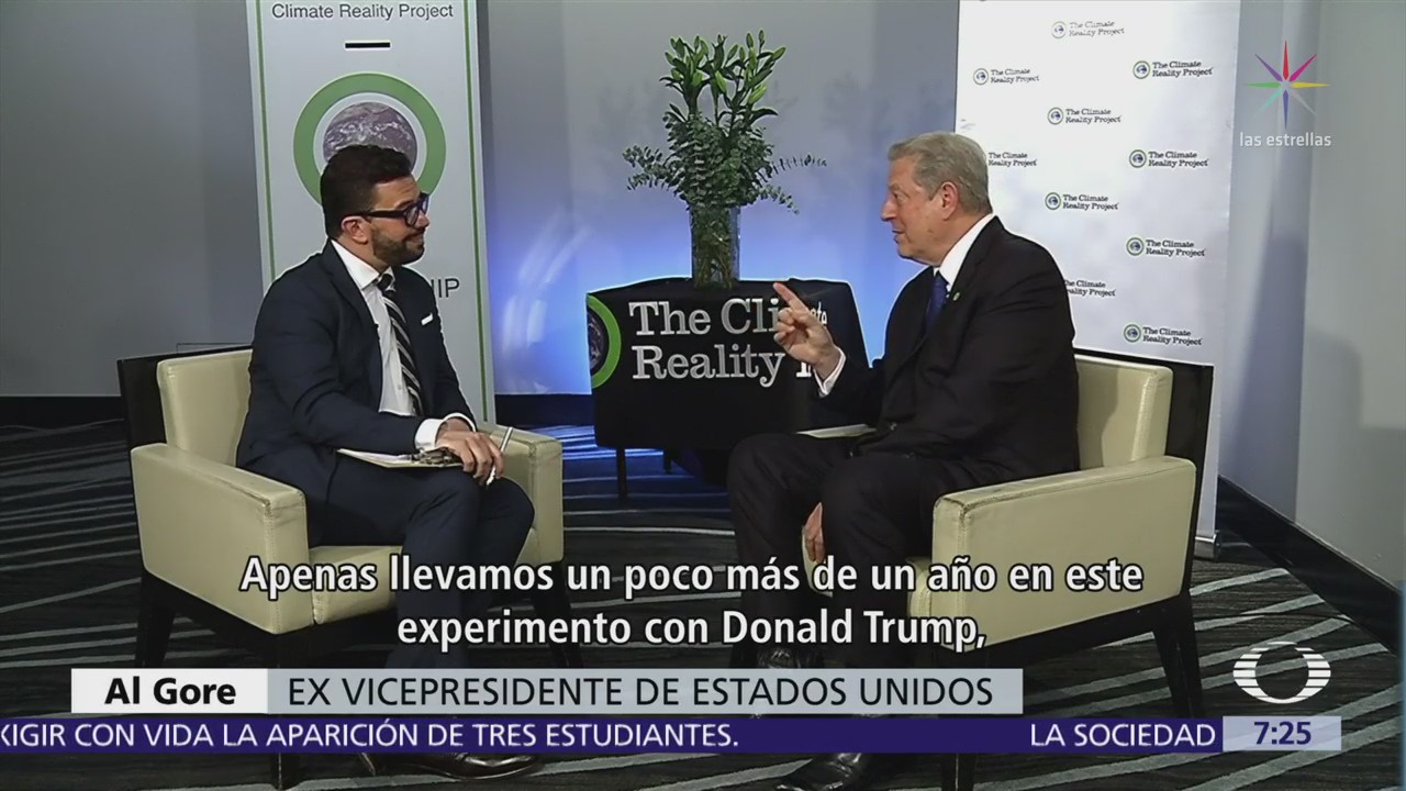 Al Gore, en entrevista exclusiva para Noticieros Televisa, analiza Presidencia de Trump