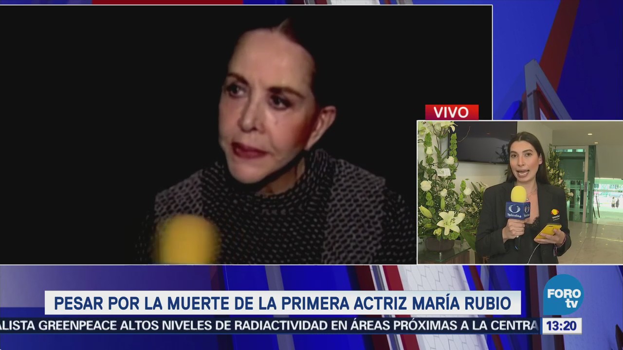 Artistas y familiares se reúnen para despedir a la actriz María Rubio