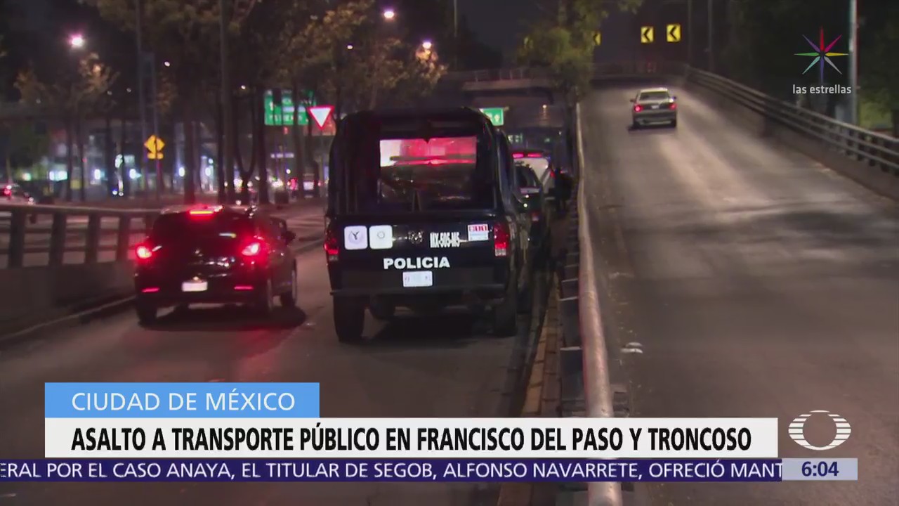 Asaltan transporte público en Francisco del Paso y Troncoso