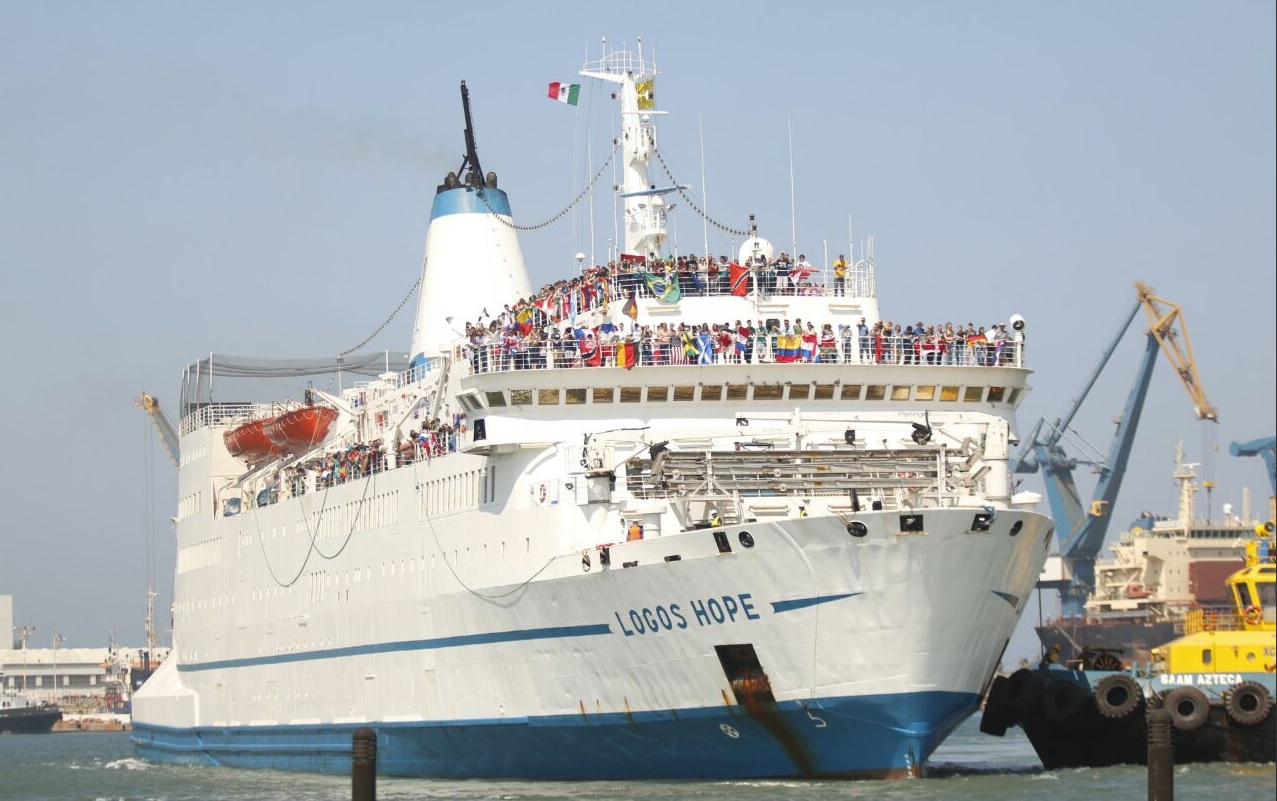 Llega barco ‘Logos Hope’ al puerto de Veracruz