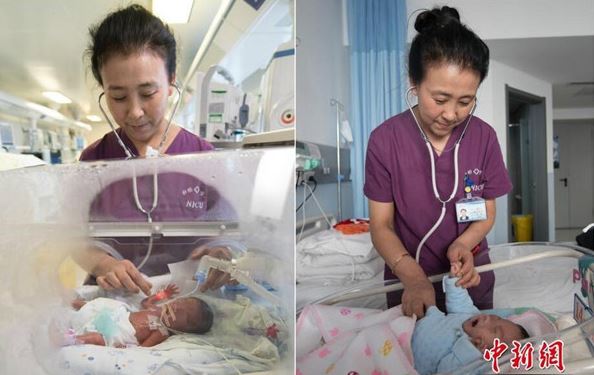 Dan de alta a bebé del tamaño de una mano en China