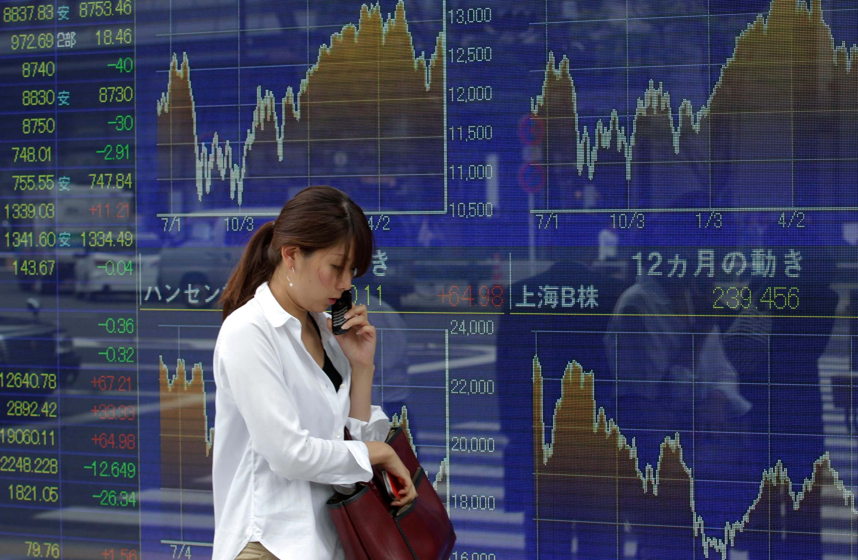 Política interna lleva a la baja la Bolsa de Tokio
