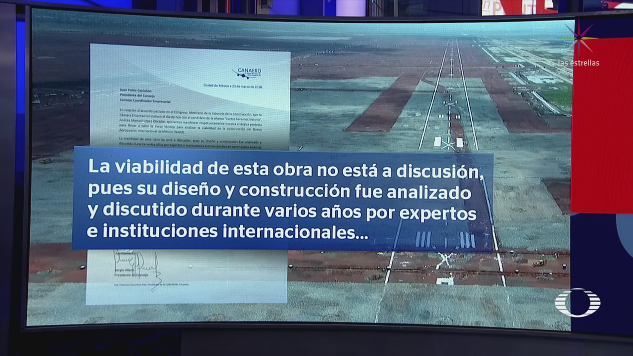 Canaero inconforme por discusión de viabilidad del nuevo aeropuerto