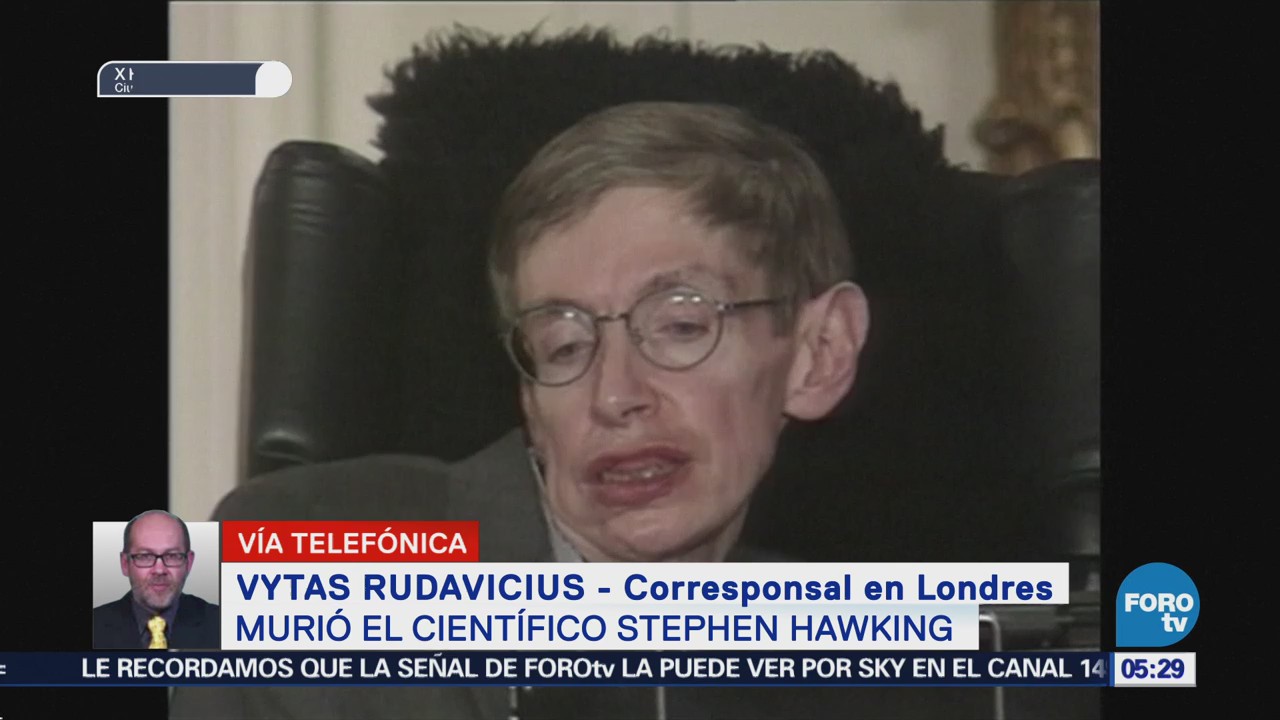 Comunidad internacional lamenta la muerte de Stephen Hawking