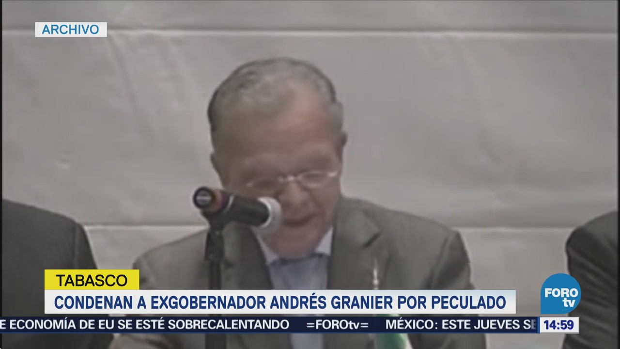 Condenan a exgobernador Andrés Granier por peculado
