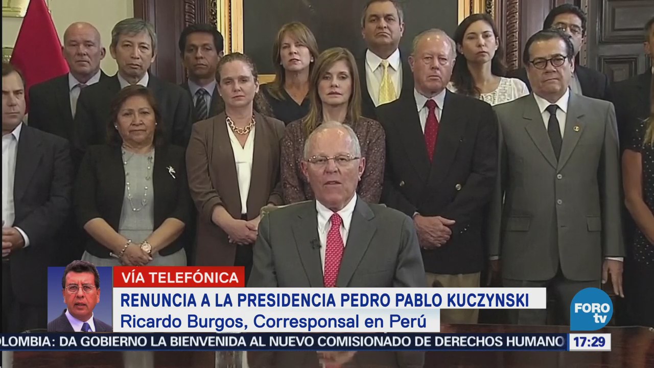 Congreso peruano aceptará renuncia de Kuczynski