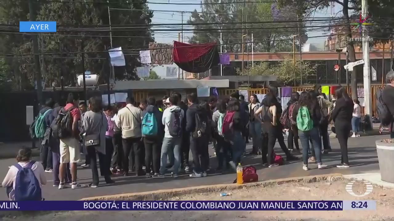 Continúa paro de estudiantes en la preparatoria 5 de la UNAM