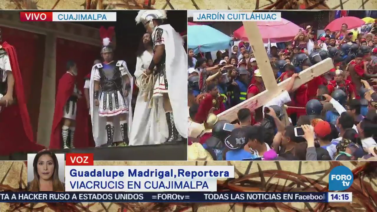 Cuajimalpa escenifica su Pasión en la Iglesia de San Pedro
