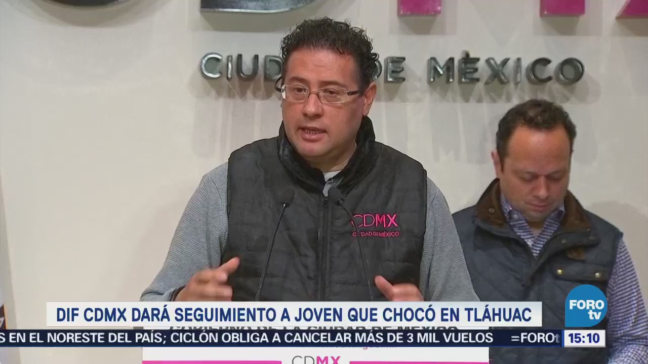 DIF CDMX dará seguimiento a joven que chocó en Tláhuac