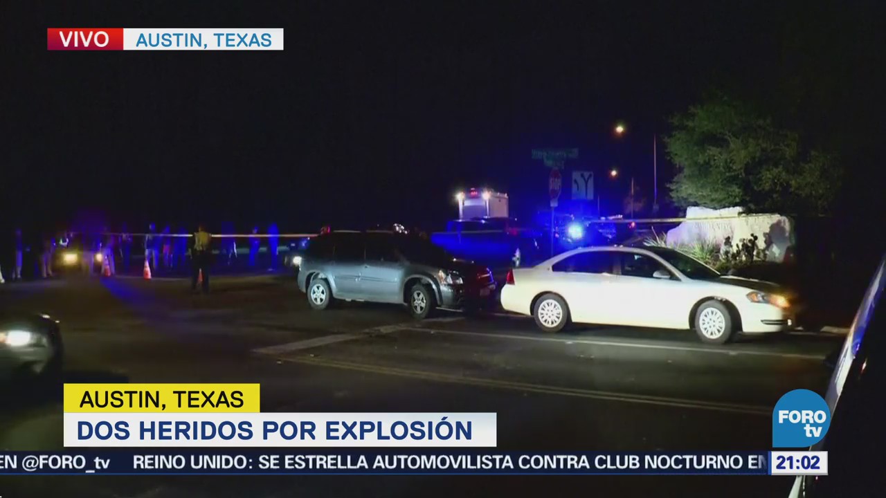 Dos heridos por explosión en Austin Texas