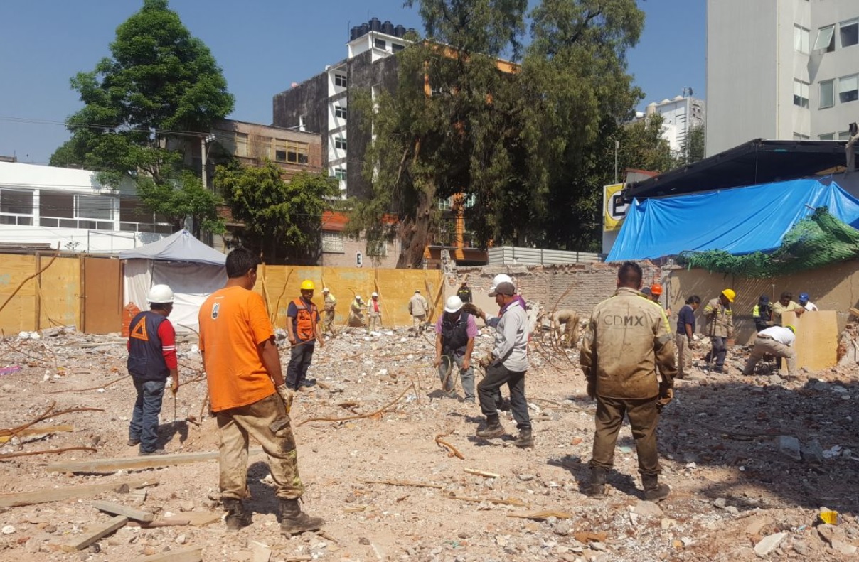 concluye demolicion de 18 edificios en la benito juarez tras el 19s