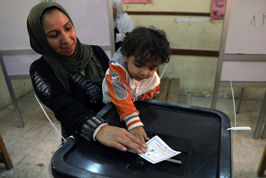Egipto inicia votación de tres días para elegir presidente