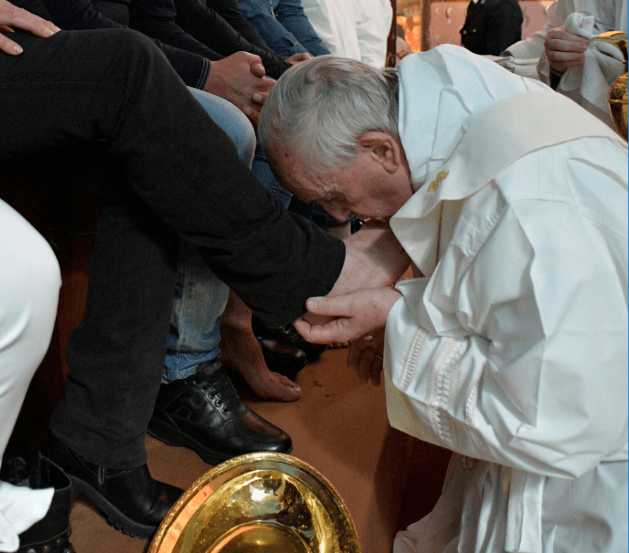 El papa irá a cárcel romana para lavado de pies