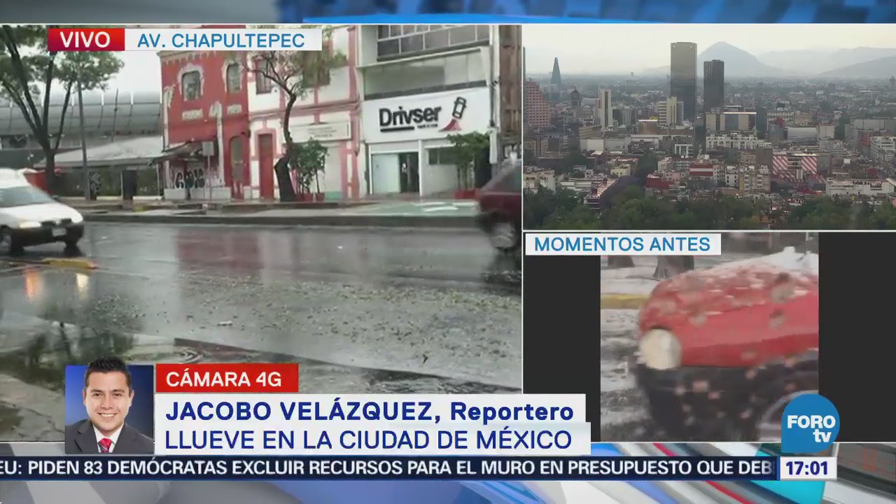 Encharcamientos en la Ciudad de México, por lluvia