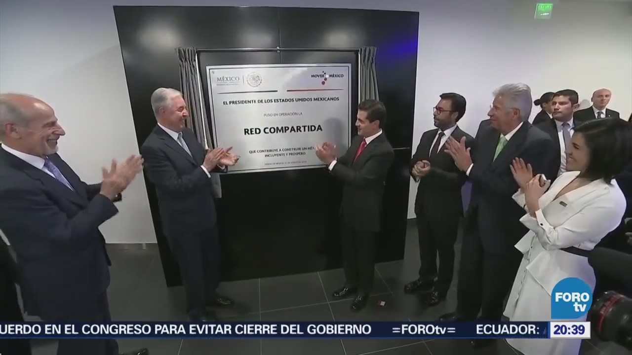 Enrique Peña Nieto inaugura red compartida