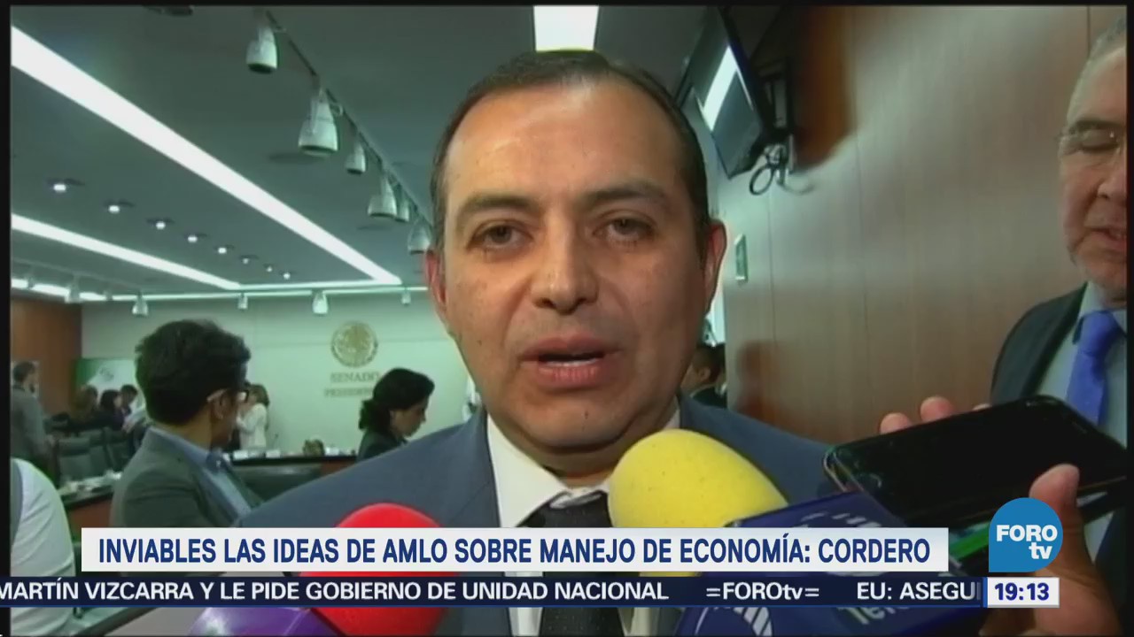 Ernesto Cordero dice que es grave error implementar políticas de Ortiz Mena