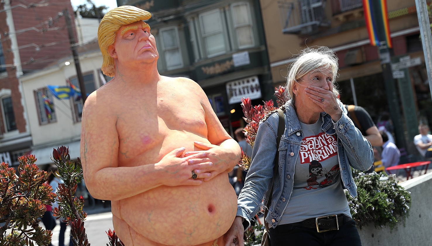 Estatua de Donald Trump desnudo será subastada en Nueva Jersey