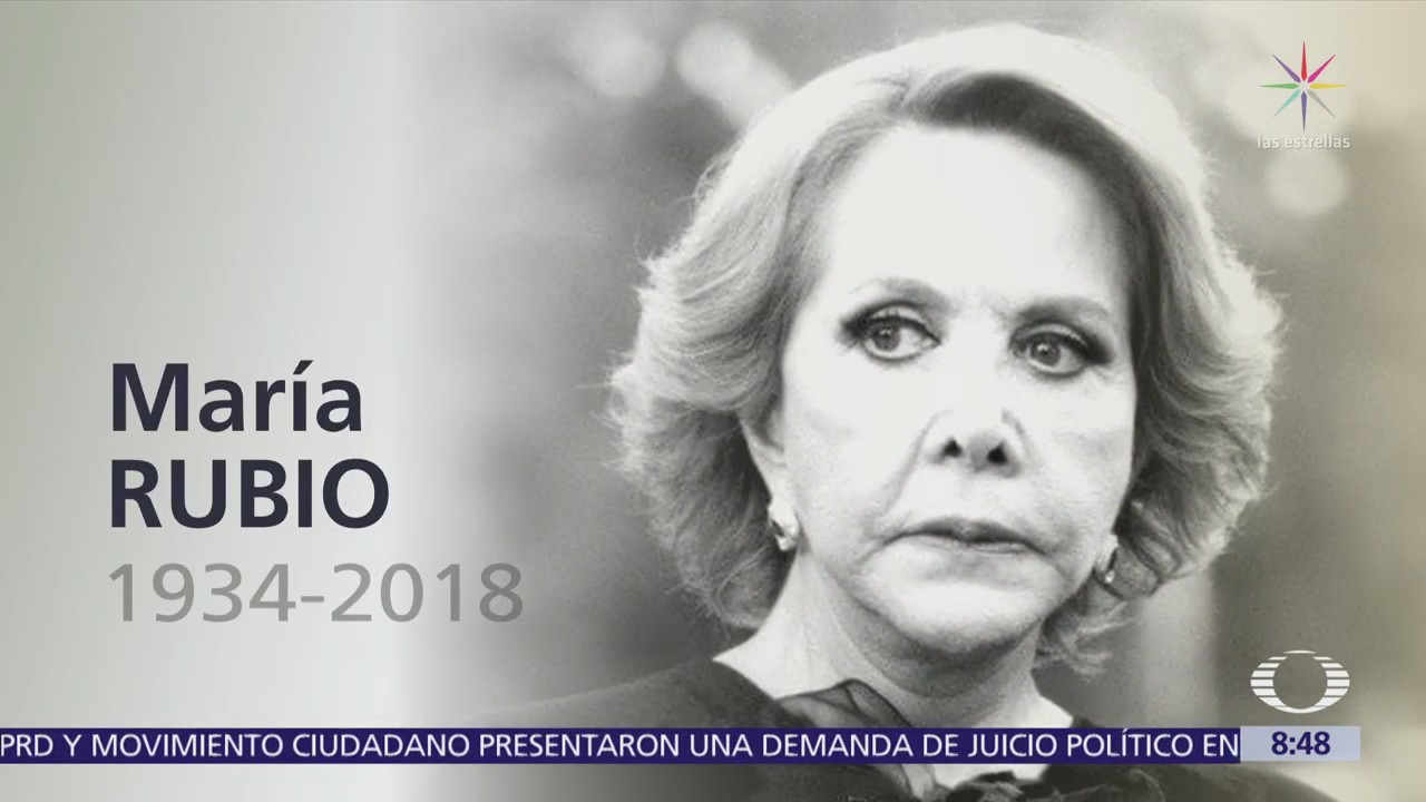 Fallece la actriz mexicana María Rubio