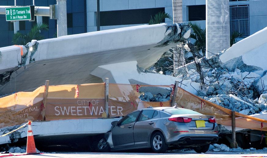 Identifican a 5 víctimas del colapso de puente en Miami