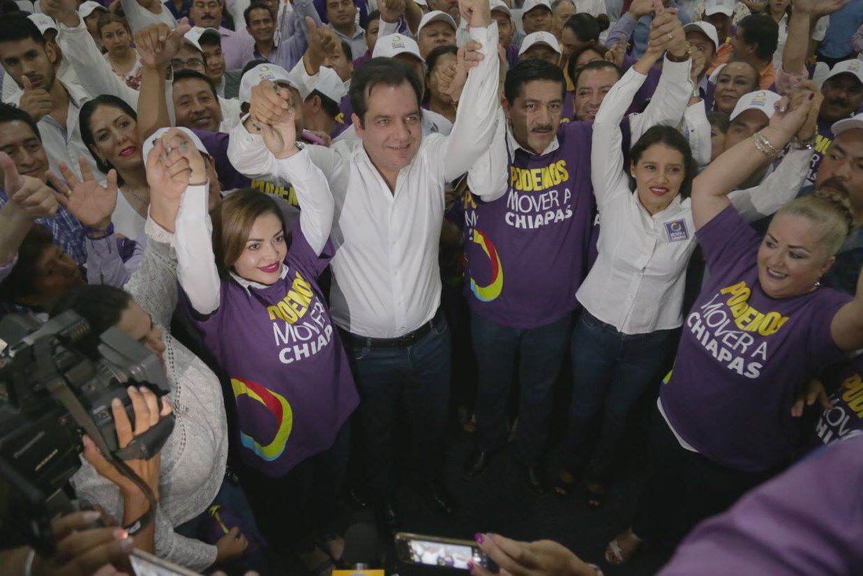 PRI y el Frente registran a sus candidatos a la gubernatura de Chiapas