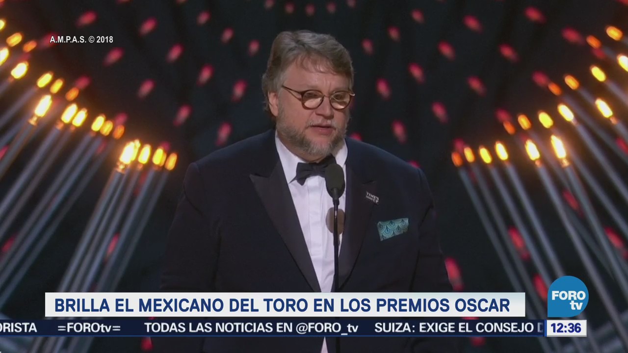 Guillermo del Toro brilla en premios Oscar por 'La forma del Agua'