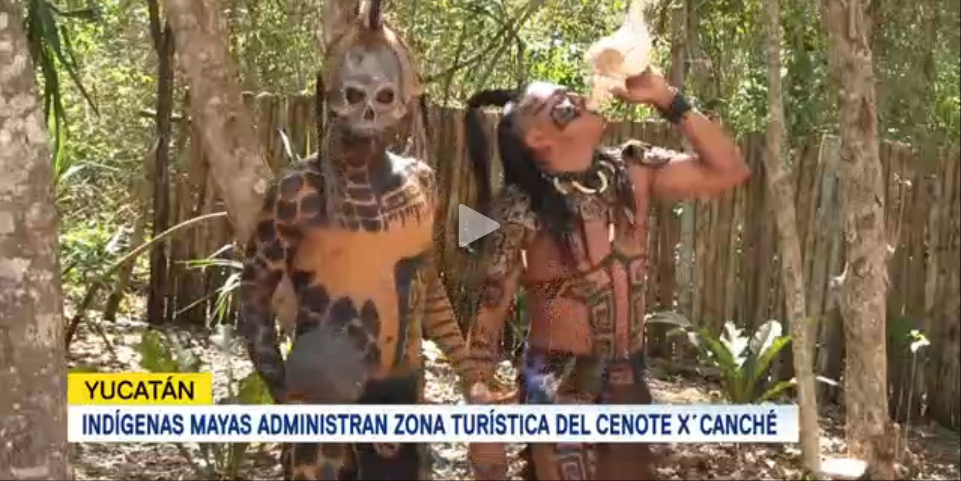 Indígenas mayas administran zona turística del cenote X Canché en Yucatán