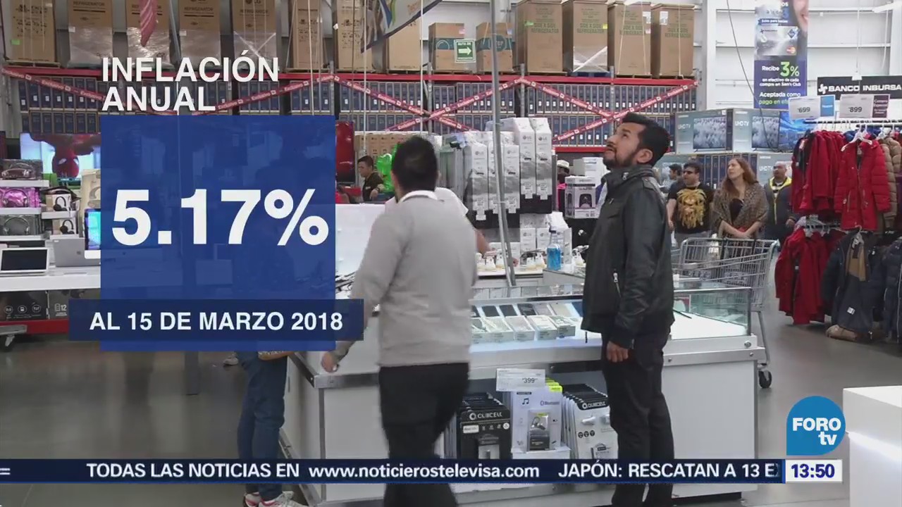 INEGI: Precios al consumidor suben 0.29% en la primera quincena de marzo