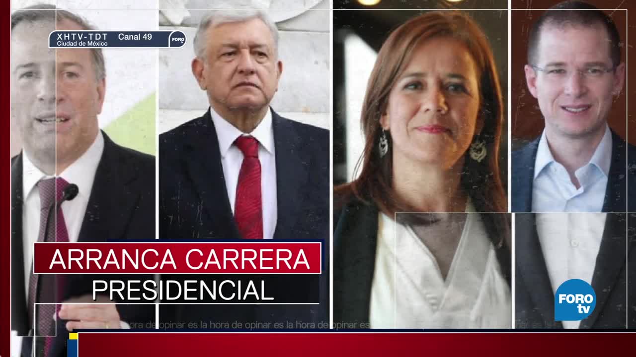 Inician la carrera presidencial de Mèxico