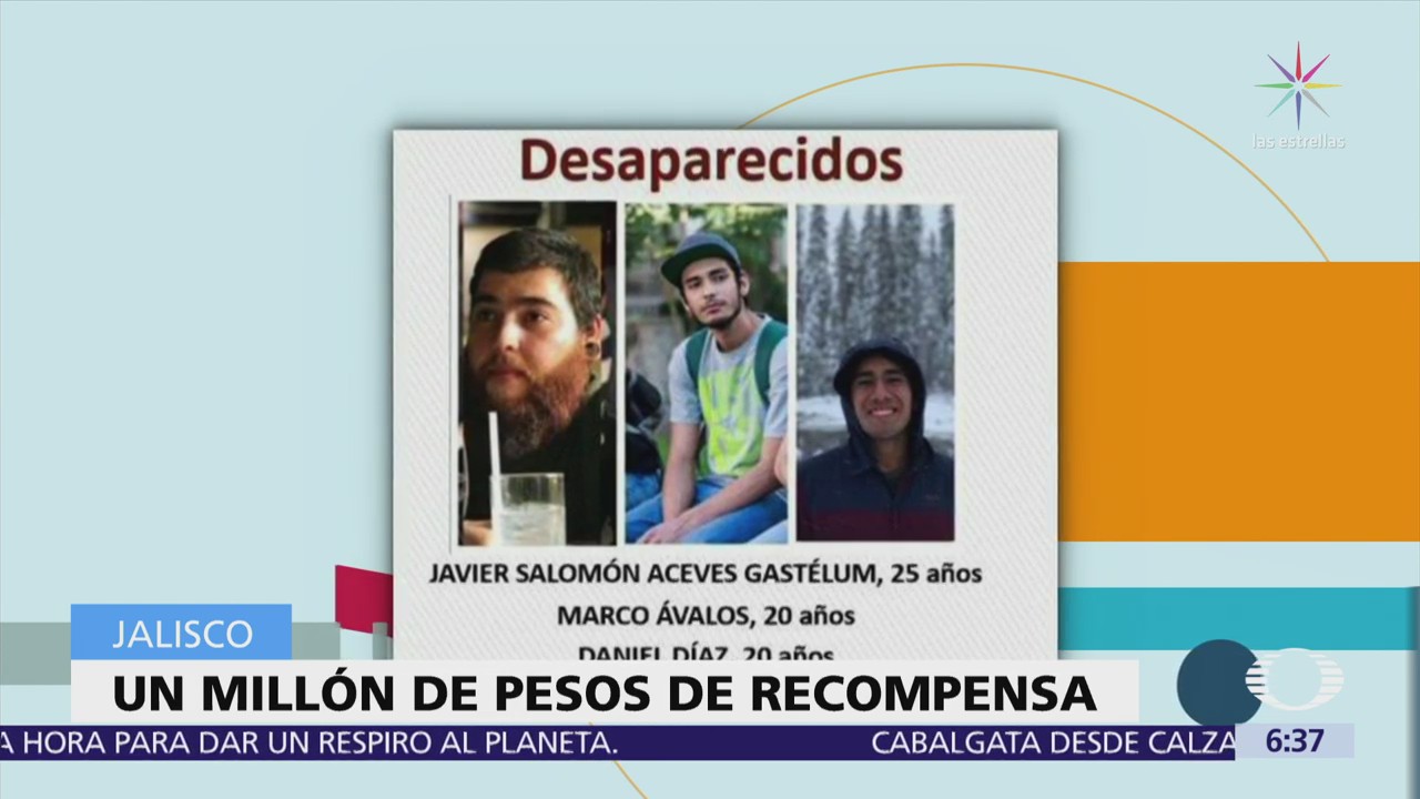 Jalisco ofrece recompensa por información sobre alumnos de cine desaparecidos