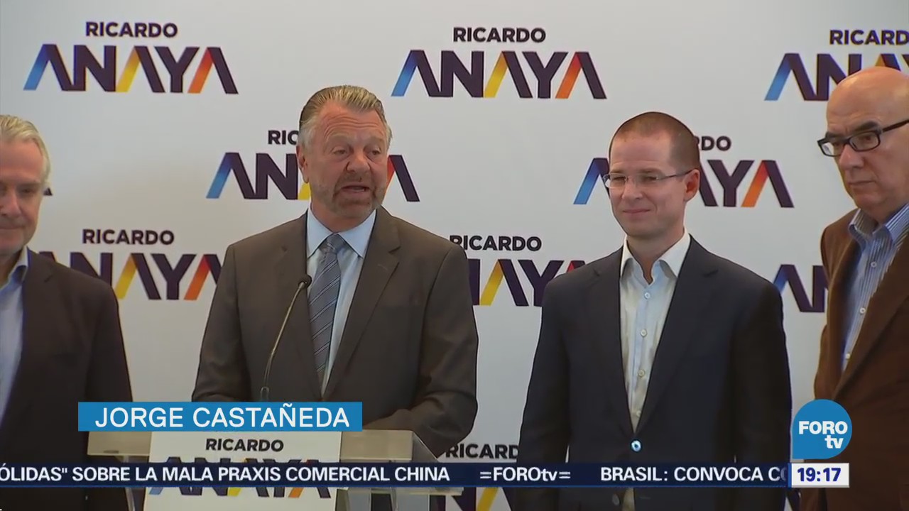 Jorge Castañeda se suma a la campaña de Ricardo Anaya