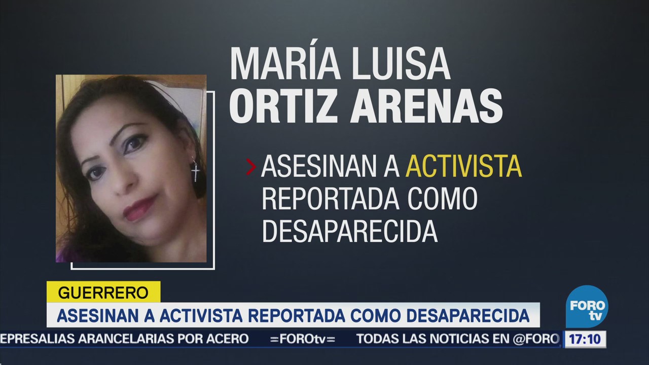 Asesinan Activista Reportada Como Desaparecida Guerrero
