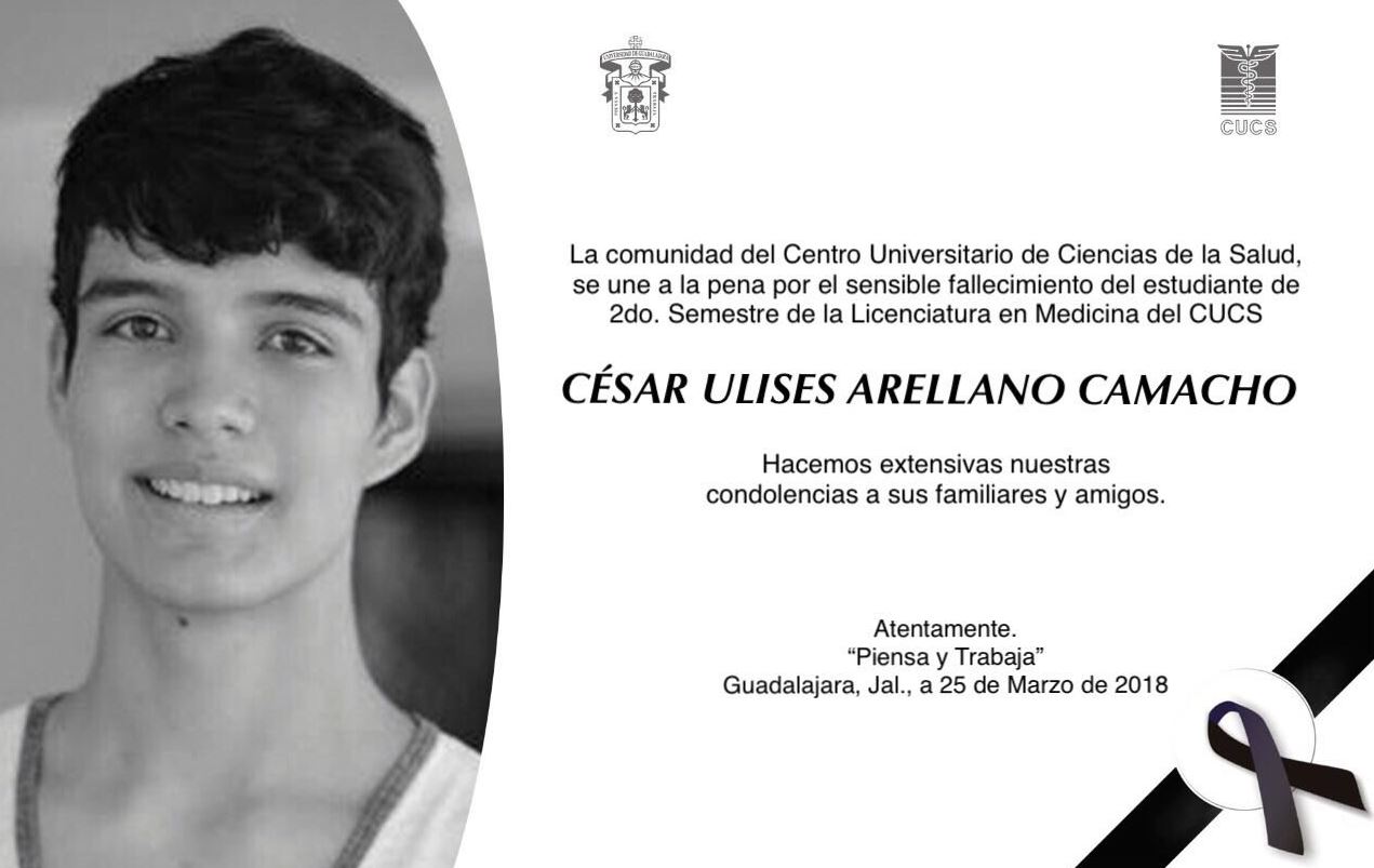 La UdeG confirma la muerte de alumno desaparecido en Guadalajara