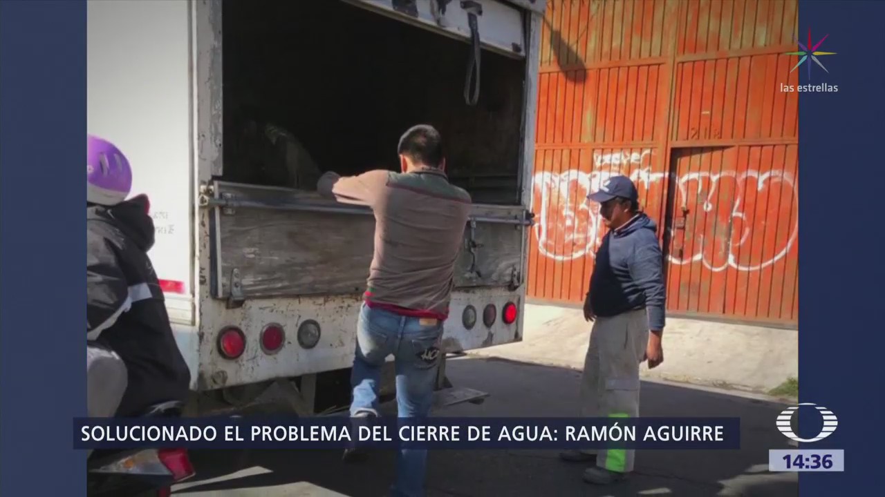 Aguirre: Solucionado el cierre deliberado de válvulas de agua