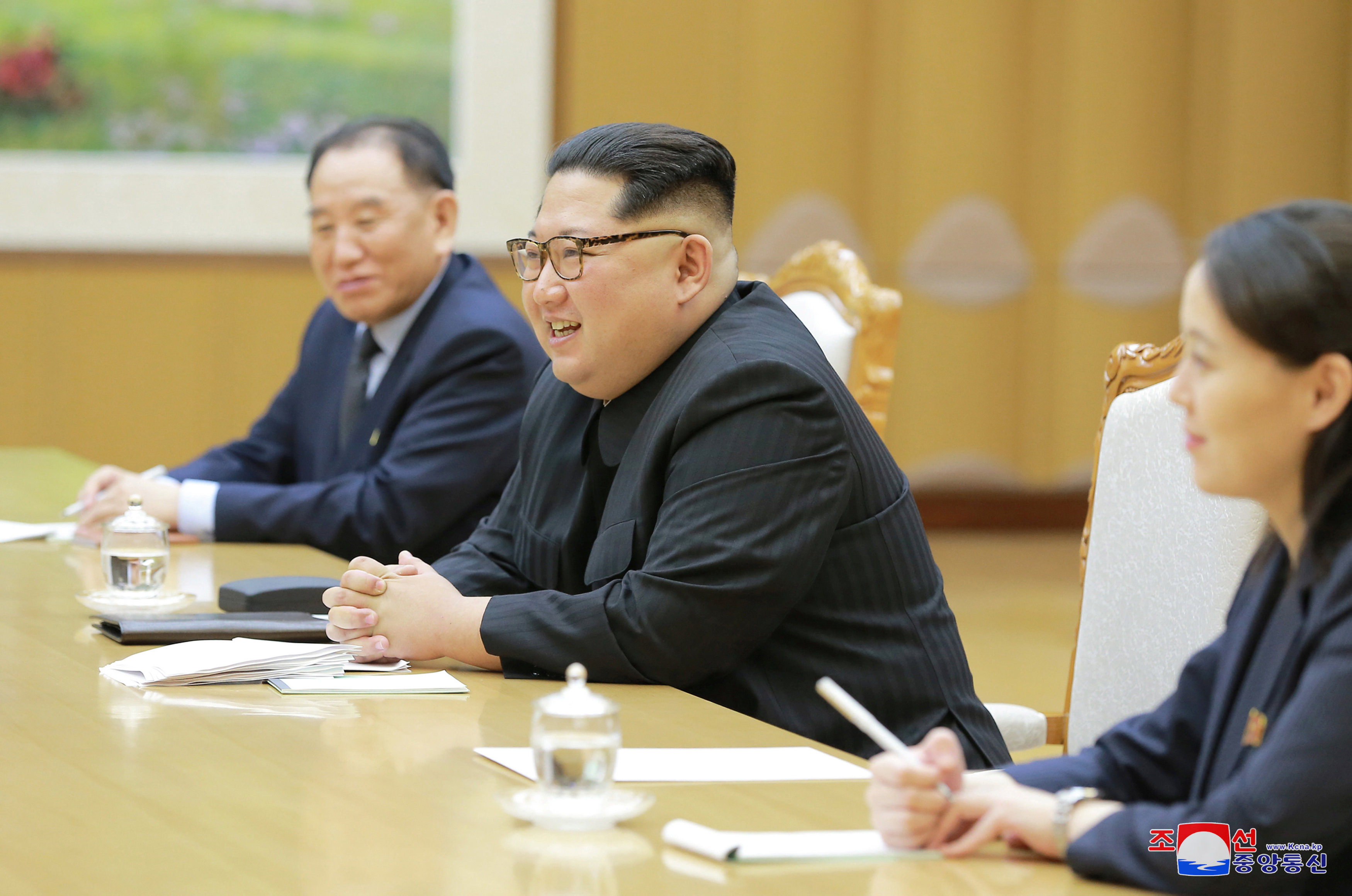 Kim Jong Un y delegación surcoreana debaten distensión