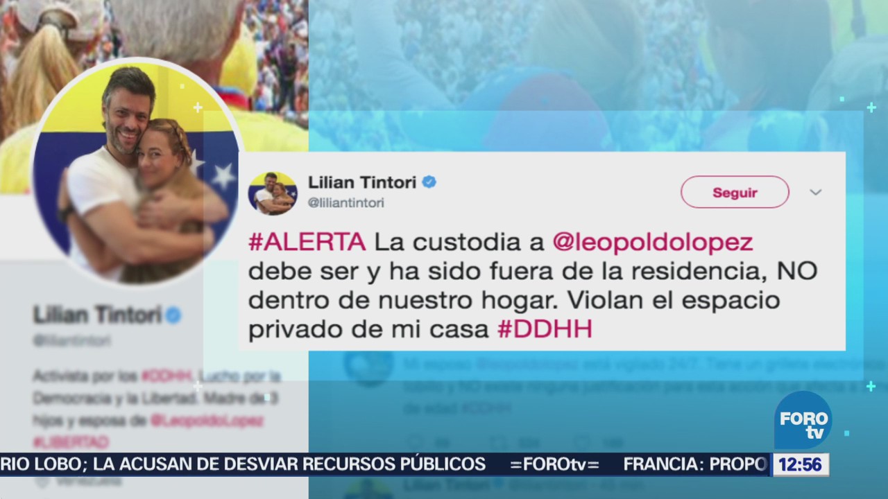 Lilian Tintori denuncia que policías venezolanos entraron a su residencia