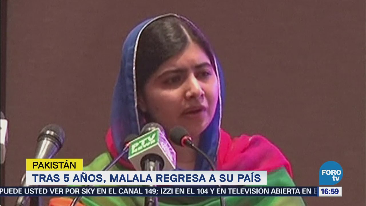 Malala Yousafzai regresa a Pakistán