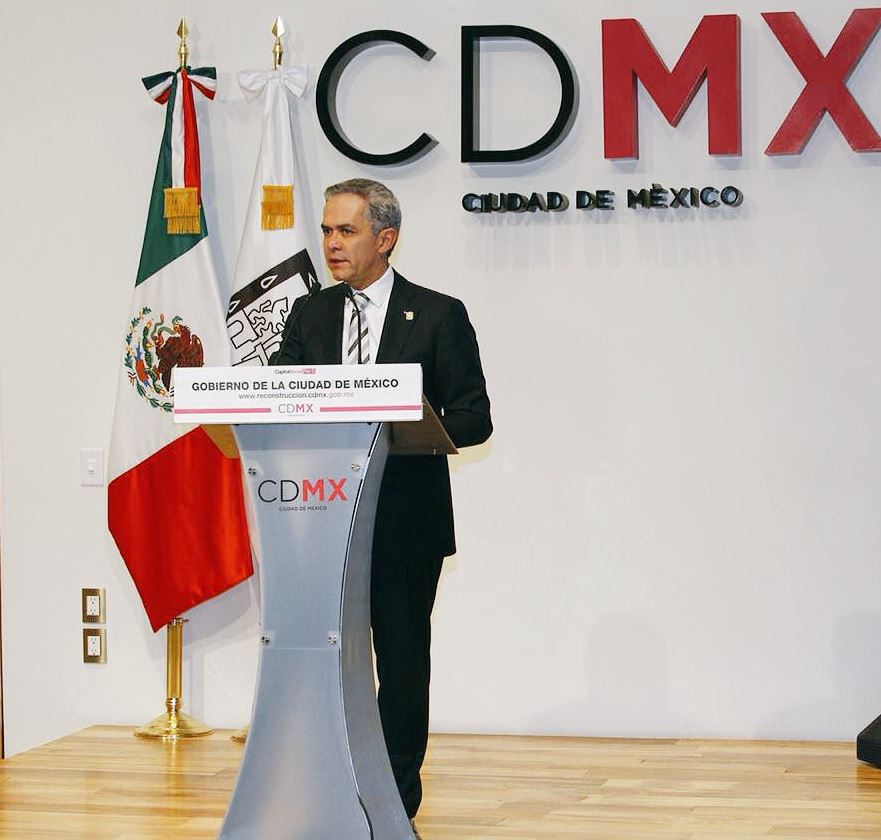 Miguel Ángel Mancera, jefe de Gobierno de la Ciudad de México
