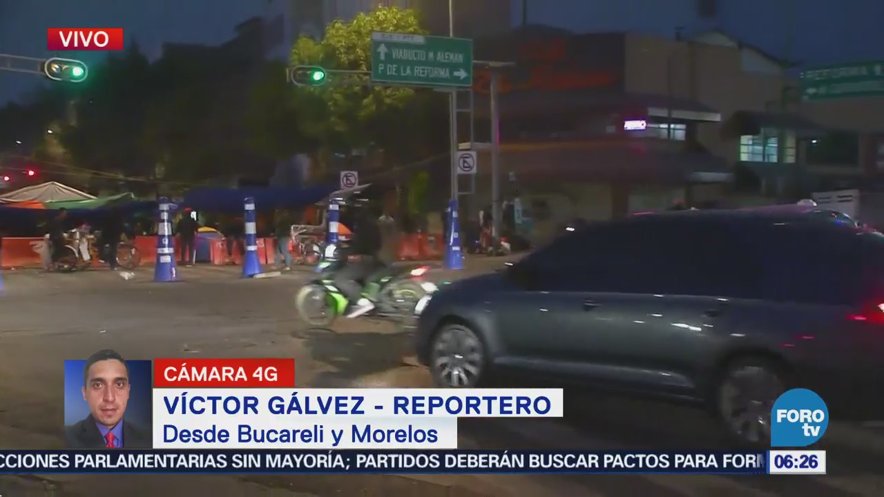 Manifestantes cierran Bucareli, Ciudad de México