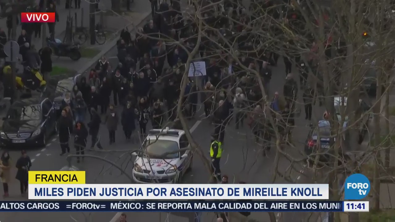 Manifestantes piden justicia por asesinato de Mireille Knoll