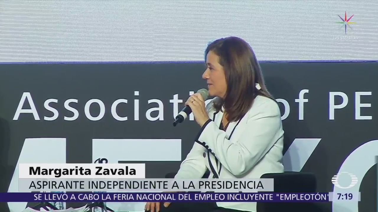 Margarita Zavala afirma que será implacable contra la corrupción si llega a la Presidencia