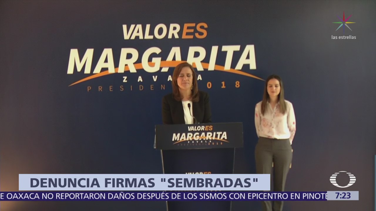Margarita Zavala dice que 432 simulaciones reportadas por el INE 'fueron sembradas'