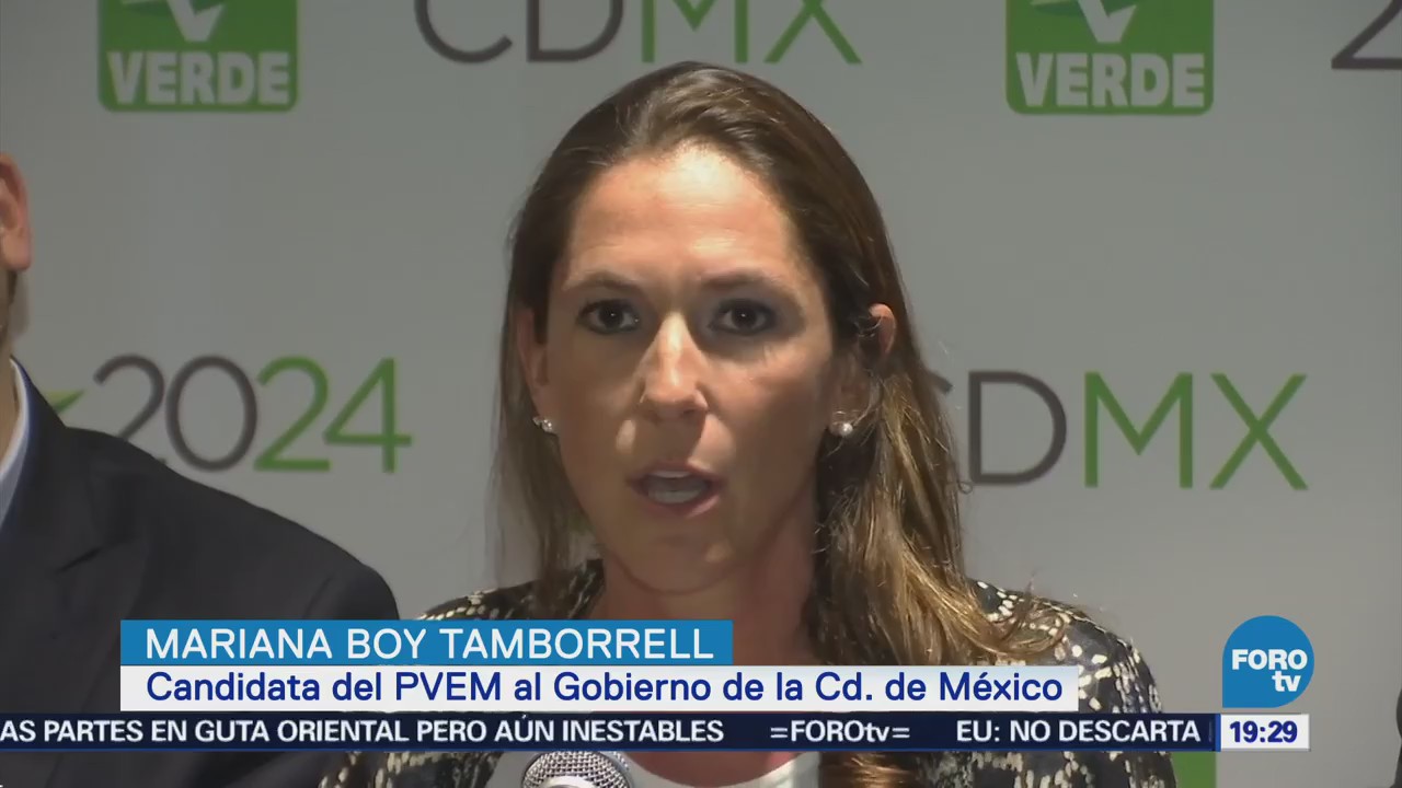 Mariana Boy Tamborrel candidata del PVEM al Gobierno de la CDMX