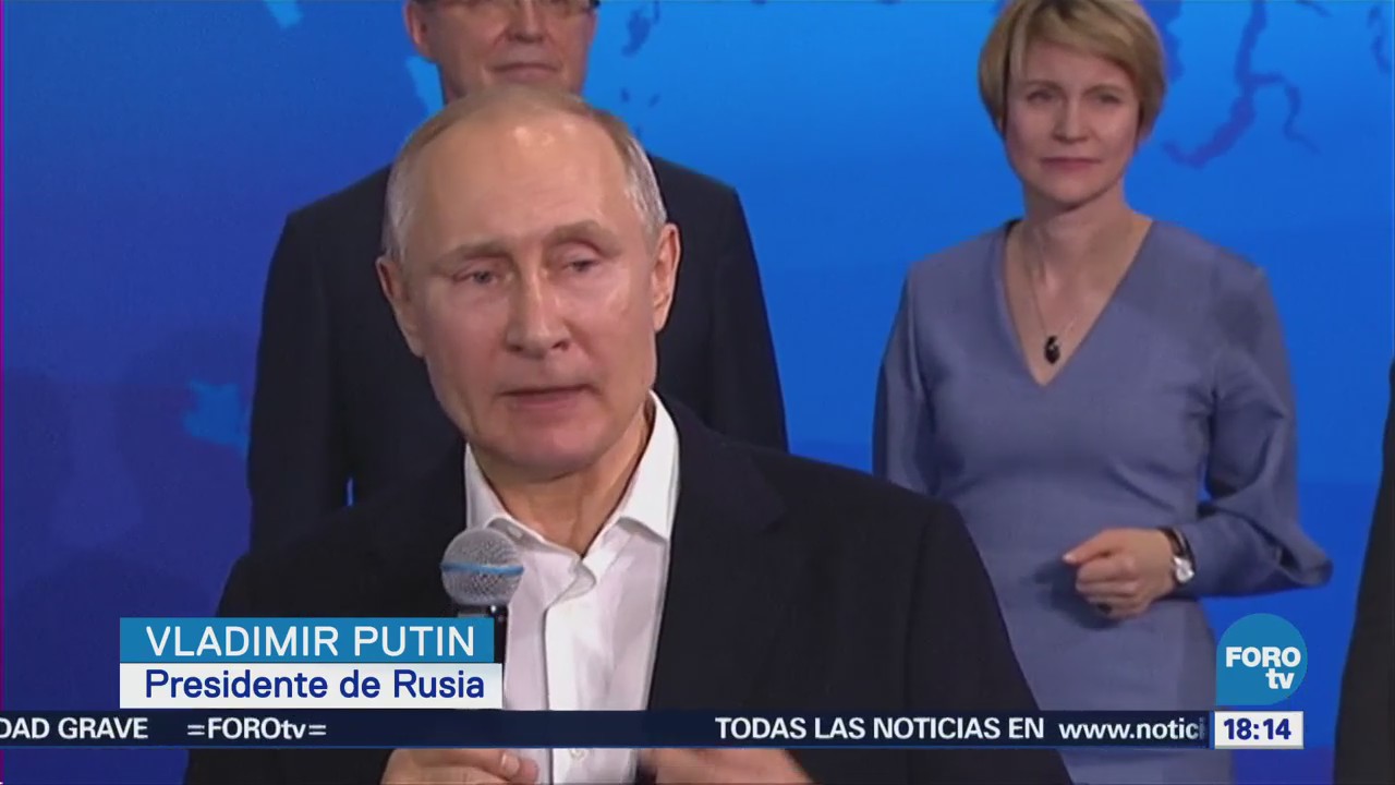 Más de 75% de votos para Vladimir Putin