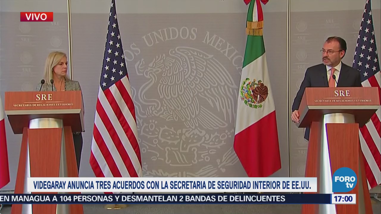 México Estados Unidos Firman Acuerdos Facilitar Frontera
